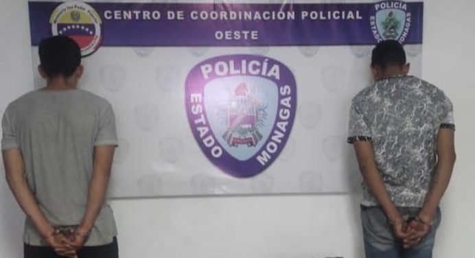 Polimonagas detuvo en Caicara a dos sujetos por presunto hurto en una finca