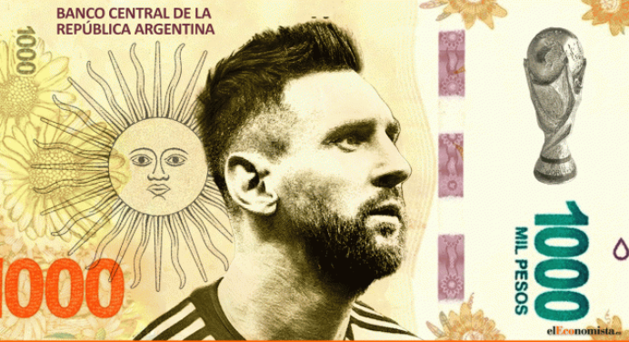 Rostro de Messi podría aparecer en un billete de 1000 pesos argentinos