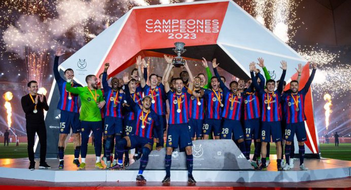 ¡Campeones! El Barcelona se quedó con la Supercopa de España 2023