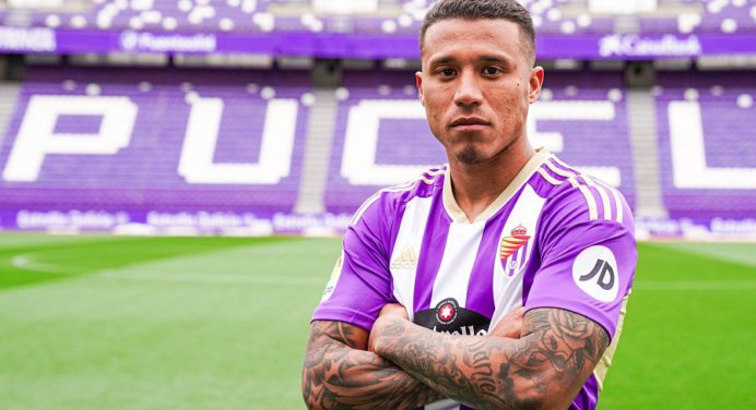 Darwin Machis se unió a su nuevo equipo Real Valladolid
