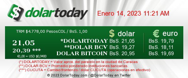 dolartoday en venezuela precio del dolar este sabado 14 de enero de 2023 laverdaddemonagas.com dolartoday en venezuela4