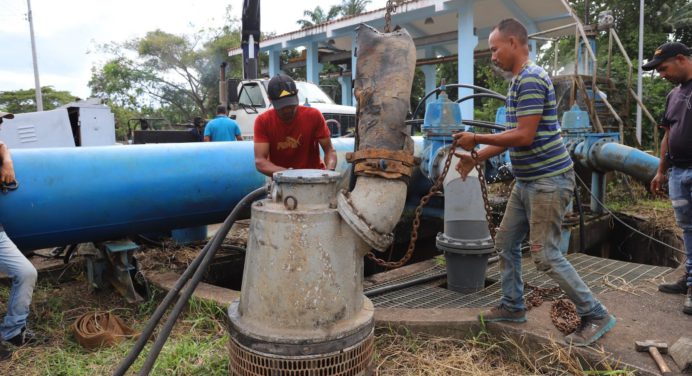 En 24 horas restablecen suministro continuo de agua en Maturín