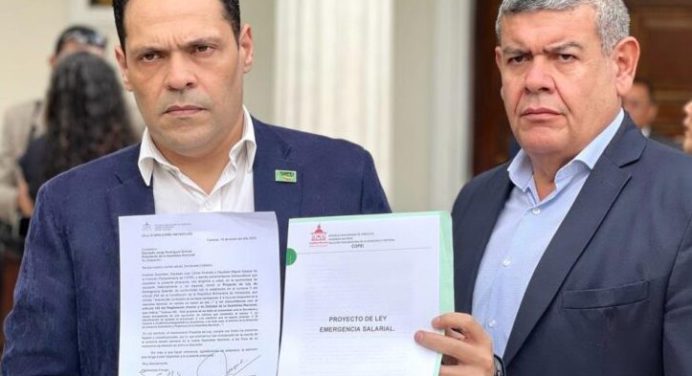 Copei consignó propuesta de Ley de Emergencia Salarial en la Asamblea Nacional