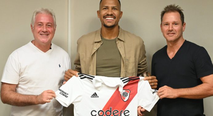 Salomón Rondón fue presentado como nuevo jugador del River Plate