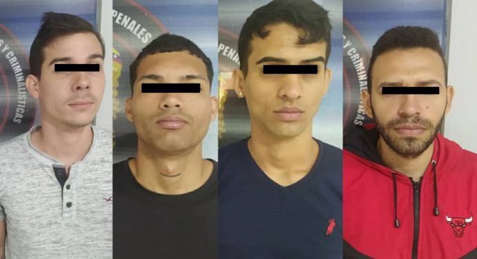 Cicpc Maturín capturó a cuatro sujetos de la banda delictiva «El Alberto»