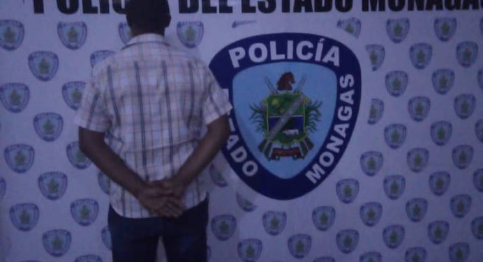 Polimonagas capturó a hombre que amenazaba de muerte a su pareja
