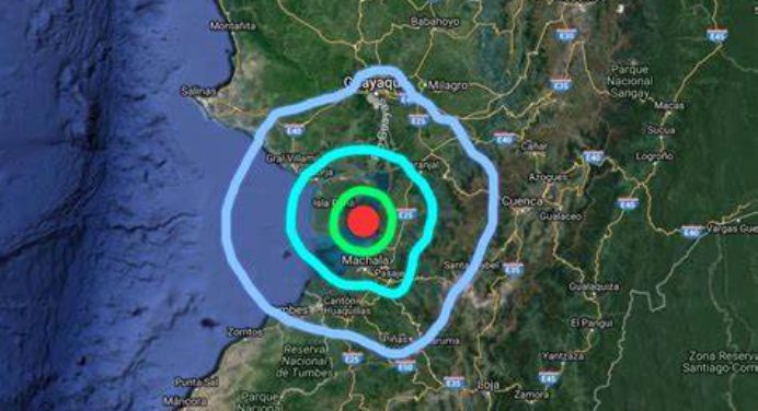 Provincia costera de Ecuador registró un sismo de magnitud 3,8
