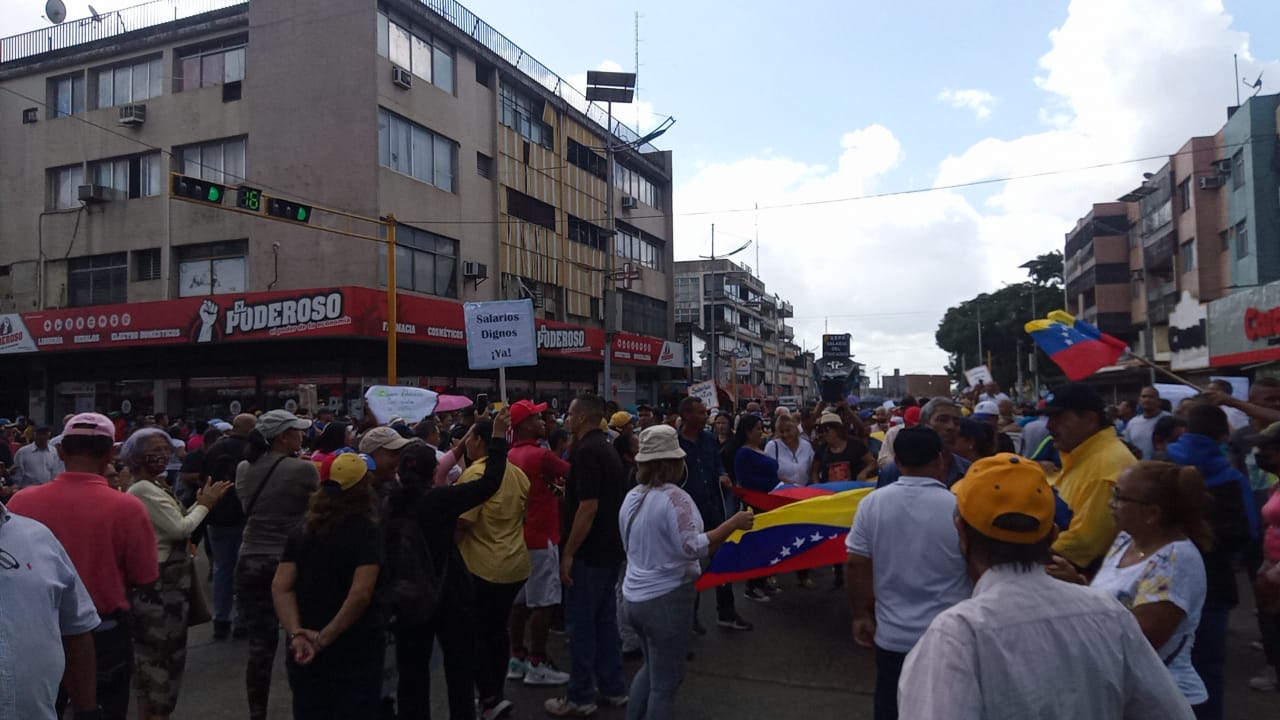Trabajadores tomaron las calles de Maturín por mejoras salariales