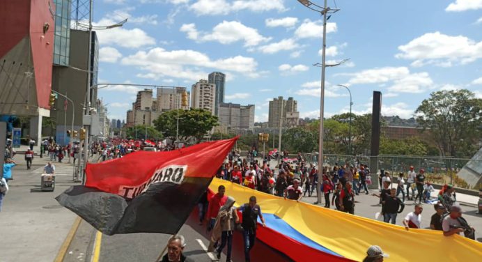 Tupamaro Monagas marchó en contra de las sanciones y el bloqueo