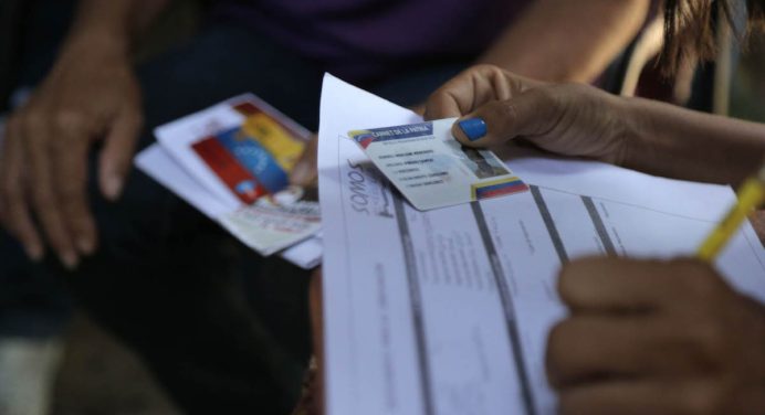Jornada de Somos Venezuela actualizó datos del Carnet de la Patria en El Tejero