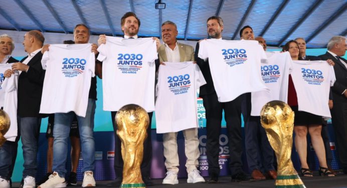 ¡Juntos 2030! Conmebol lanza candidatura de Sudamérica para ser sede del Mundial