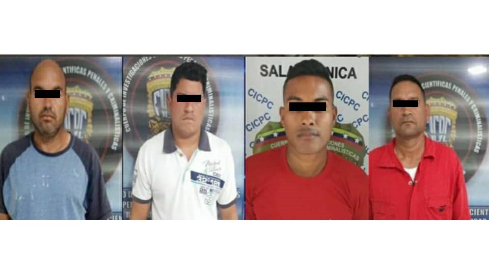 Detenidos por el Cicpc