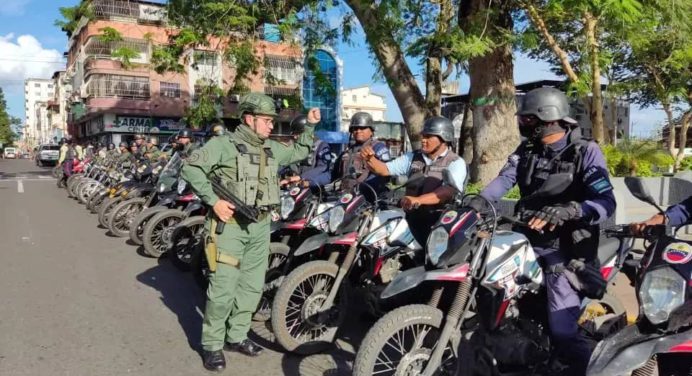 Más de 200 funcionarios desplegados en operativo de seguridad en parroquia San Simón de Maturín