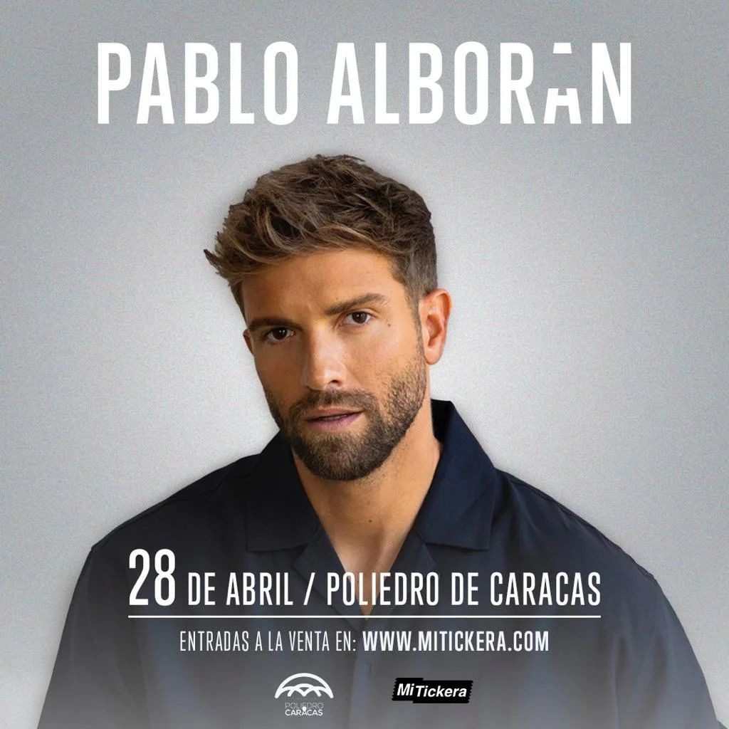 Pablo Alborán ofrecerá concierto en Caracas el 28 de abril