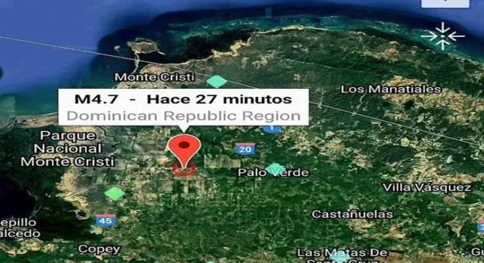 República Dominicana sacudida por sismo de 5.7 grados