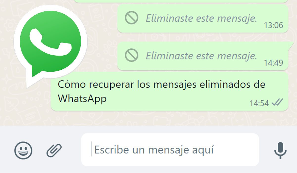 mensajes eliminados en Whatsapp