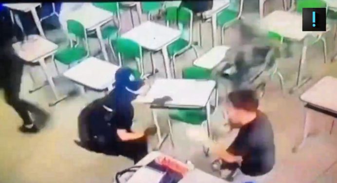 ¡Conmoción en Brasil! Alumno de 13 años asesinó a su maestra e hirió a 4 estudiantes