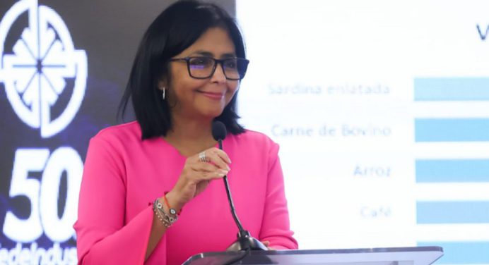 Delcy Rodríguez dijo que el bloqueo redujo 99 % ingreso en divisas al país