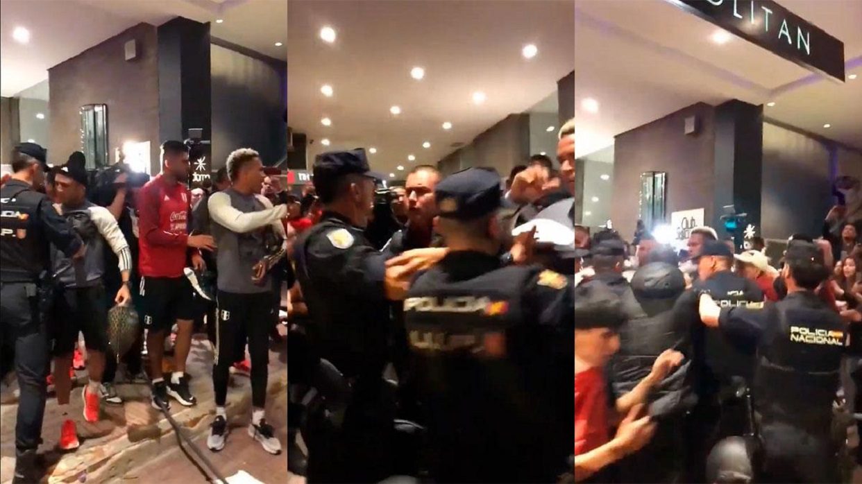 Futbolistas de Perú fueron agredidos por la policía en España
