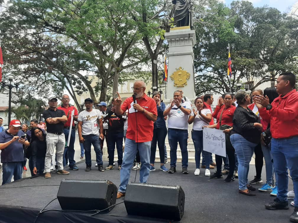 La militancia chavista realizó una gran concentración de apoyo a las políticas del presidente Nicolás Maduro