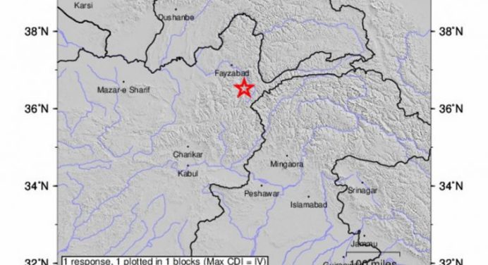 Noreste de Afganistán sacudido por terremoto de magnitud 6,5