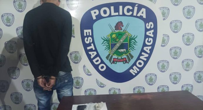 Polimonagas aprehendió en Doña Menca a sujeto con presunta droga
