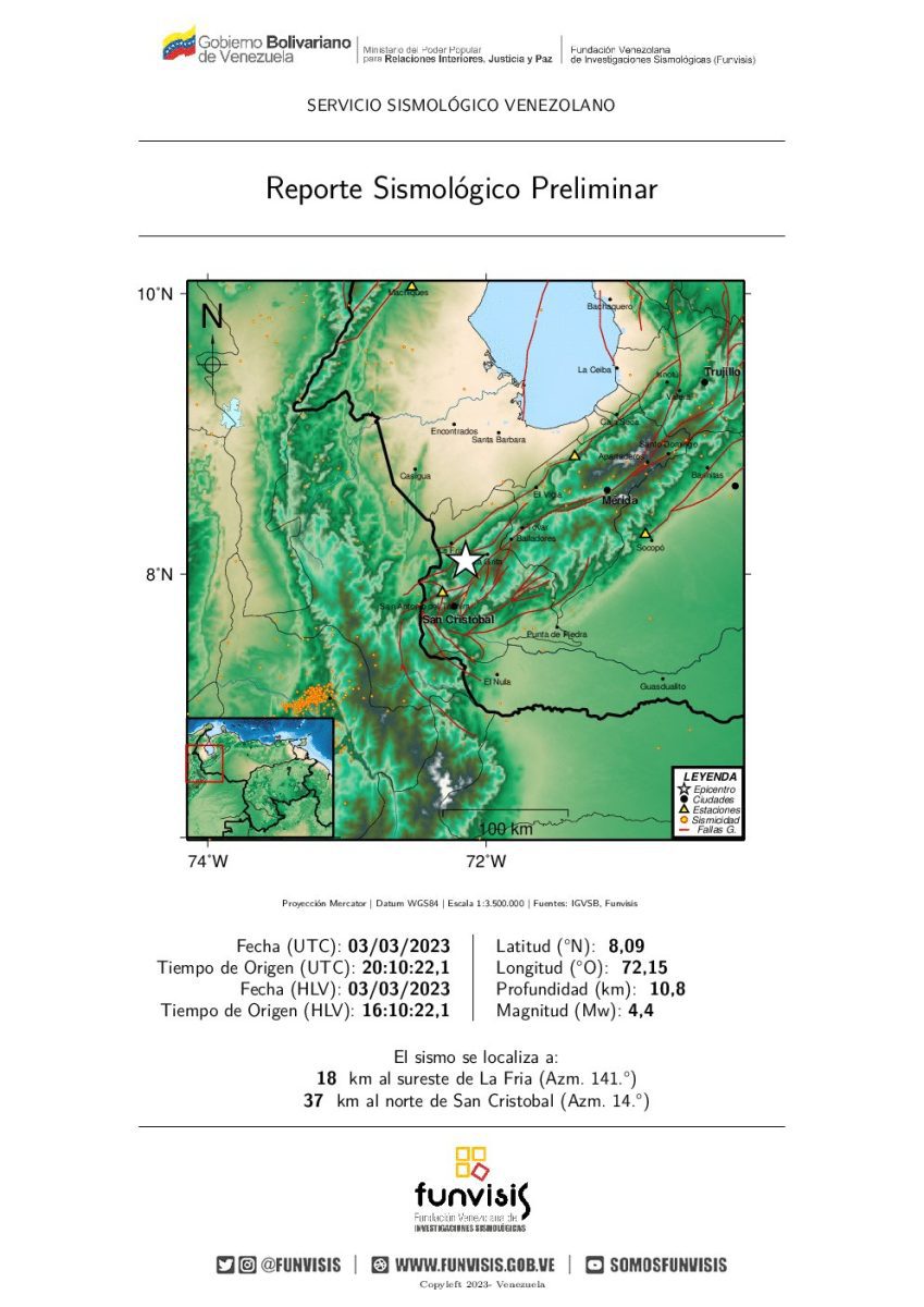 temblor de magnitud 4 4 se registro este viernes en el estado tachira laverdaddemonagas.com lafria3.1 1