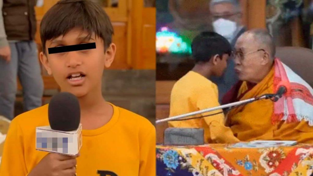 El niño besado por el Dalái Lama dio sus primeras declaraciones