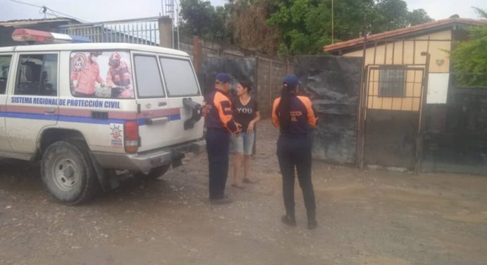 Intensas lluvias en Lara han dejado afectadas 56 viviendas