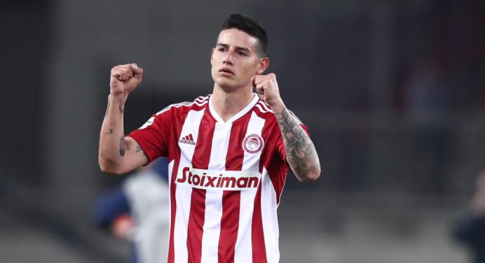 ¡Agente libre! James Rodríguez no seguirá con el Olympiacos FC