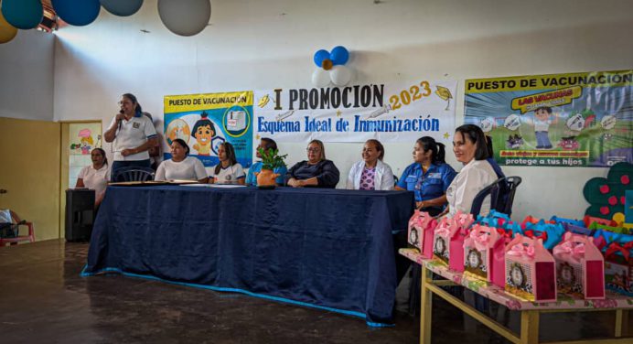 Realizan primera promoción del esquema de inmunización en el municipio Sotillo