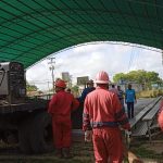 La alcaldesa de Uracoa con la ayuda de Pdvsa Petrodelta rehabilitó la cancha