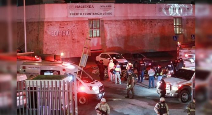 Suben a 40 los migrantes fallecidos por incendio en México