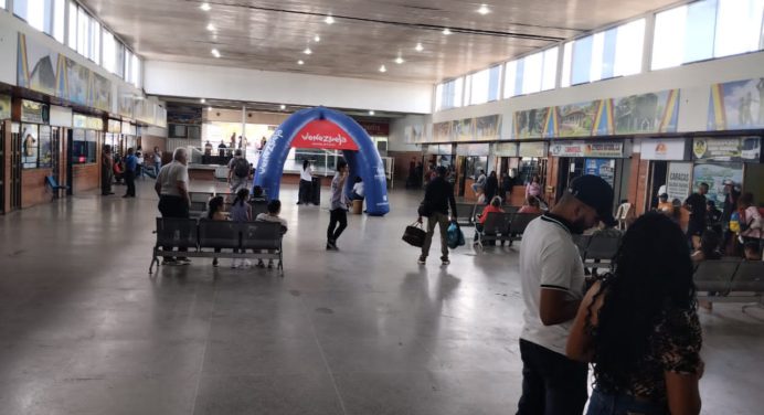 Terminal de pasajeros de Maturín con poco movimiento este sábado
