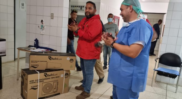 Dotan con dos aires acondicionados al Hospital «Ernesto Guzmán Saavedra» de Caicara
