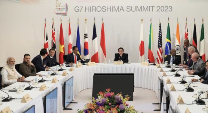 El G7 inicia una reunión con Zelenski centrada en ayuda militar a Kiev