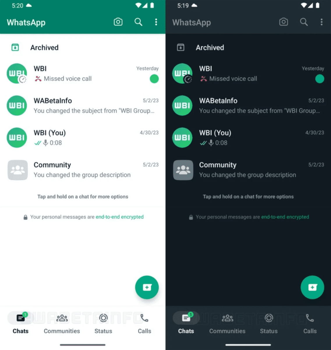 El nuevo diseño de WhatsApp comienza a llegar a más personas