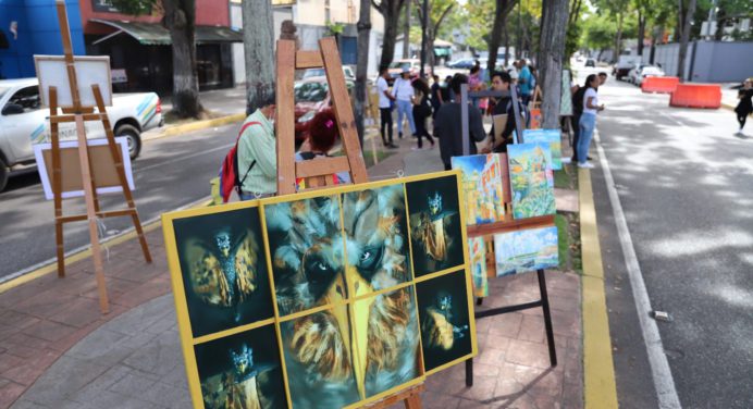 El Paseo Bolívar de Maturín se vistió de creatividad con obras de artistas locales
