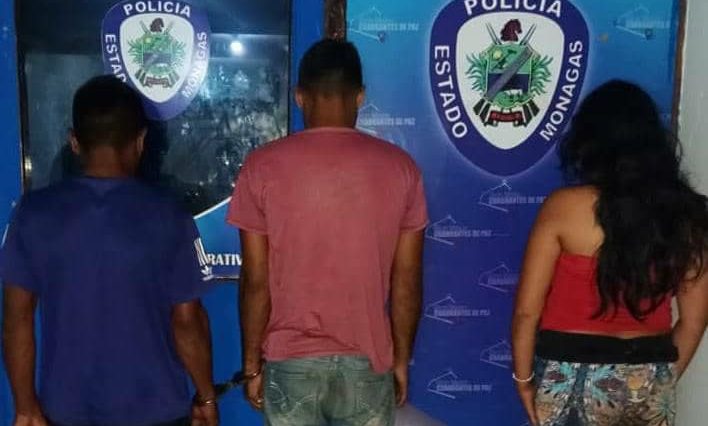 Polimonagas detuvo a tres sujetos