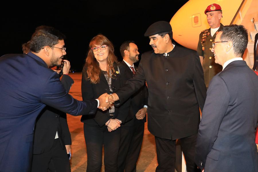 El jefe de Estado venezolano arribó la noche  del domingo a Brasilia en visita oficial