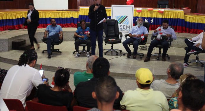 Psuv Monagas realizó acto en solidaridad con el pueblo peruano