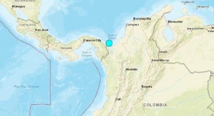 Temblor de magnitud 6,6 se registró en la región fronteriza entre Colombia y Panamá