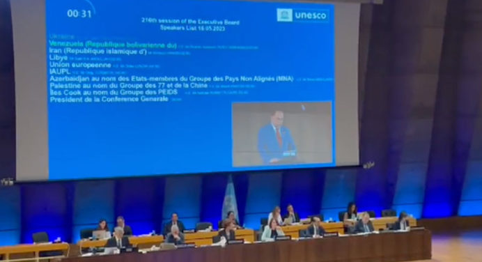 Venezuela expone avances de políticas públicas ante la Unesco
