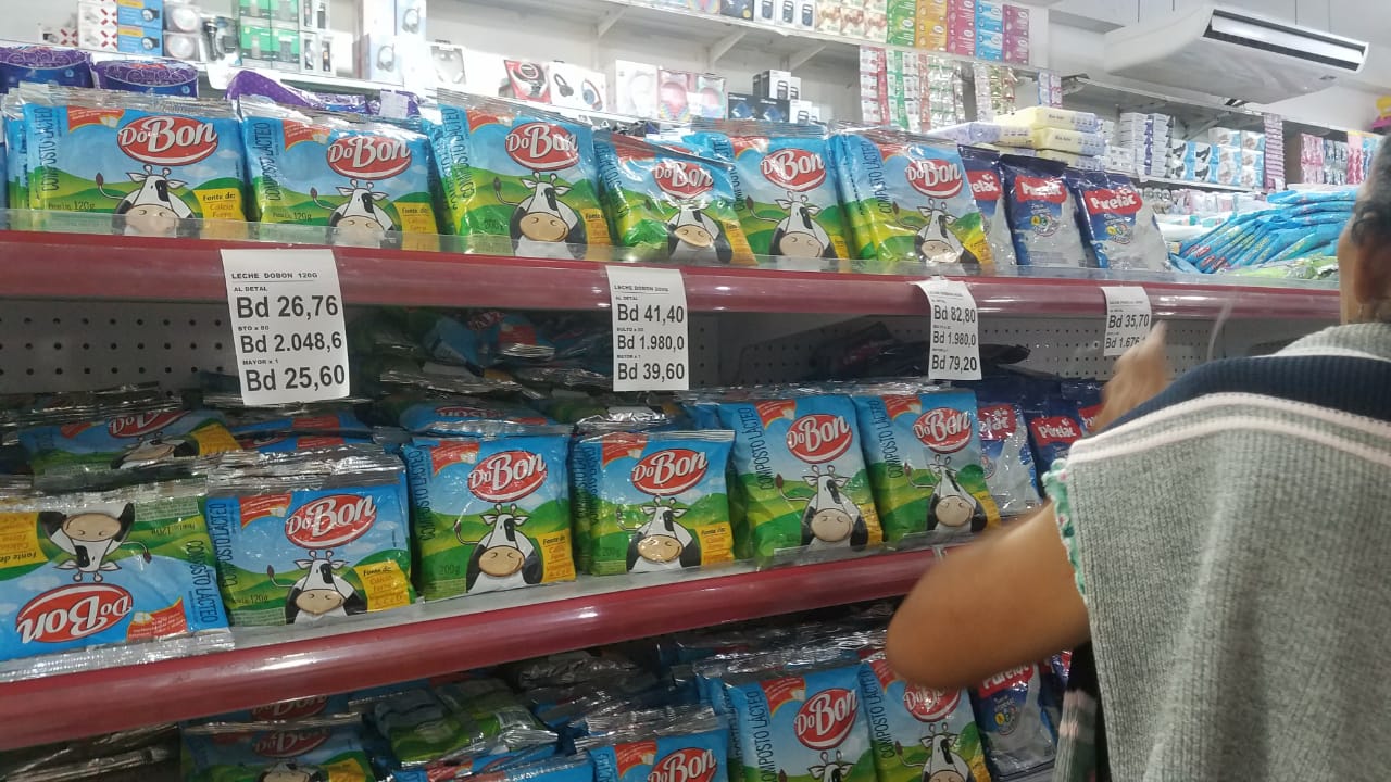El precio de la leche en polvo registra un aumento de 125% en comercios de Maturín