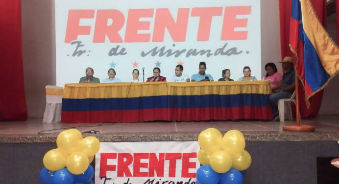 Celebran 20 años del Frente Francisco de Miranda en Santa Bárbara