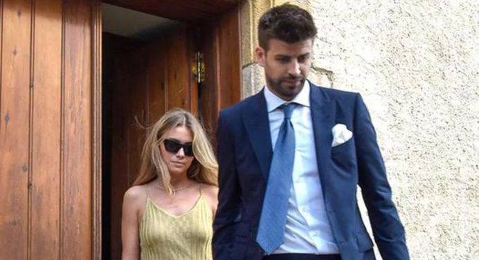 Clara Chía fue tendencia por su «horroroso» vestido de 1000 euros en la boda del hermano de Piqué