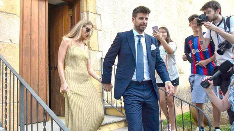 Clara Chía fue tendencia por su "horroroso" vestido de 1000 euros en la boda del hermano de Piqué