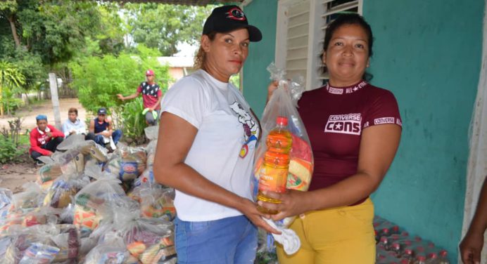 En Cedeño distribuyen más de 14 mil bolsas de alimentos