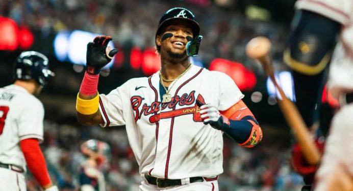 ¡Encendido! Ronald Acuña Jr. demostró su poder y conectó jonrón ante Detroit (+Video)