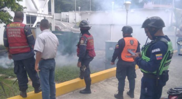 Explosión de un transformador en la UNES dejó tres estudiantes heridos en Caracas